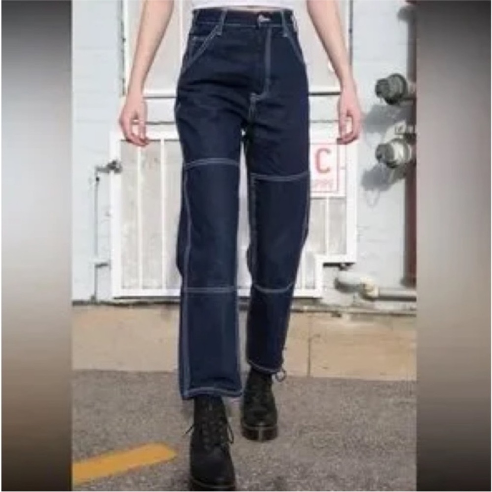 J Galt Cargo Dark Wash Denim Jeans